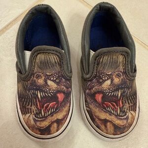 Vans Dinosaur Toddler Slip-On Shoes, Toddler 5
